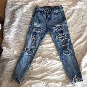 Simple society distressed jeans